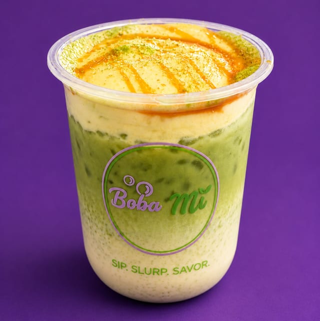 Salty Caramel Apple Matcha.