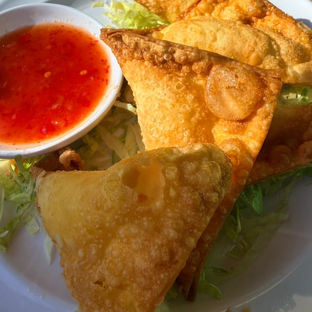Crab Rangoon.
