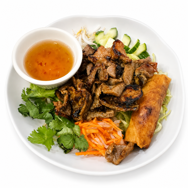 Grilled Beef Noodle Bowl.