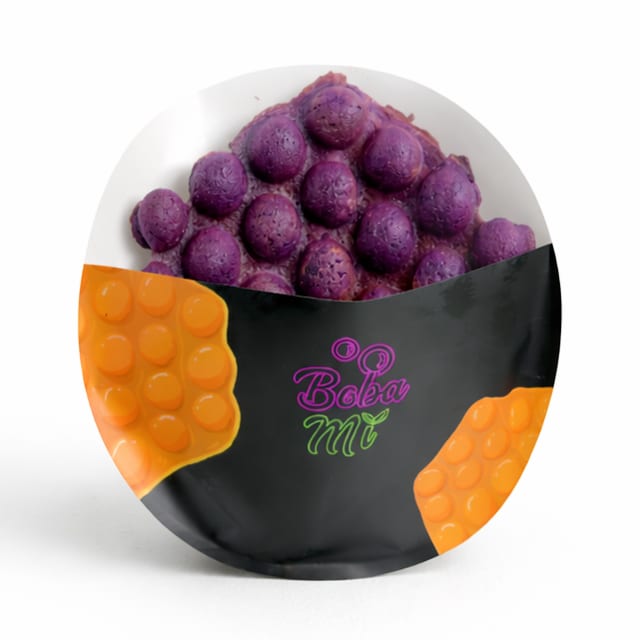 Ube Bubble Waffle.