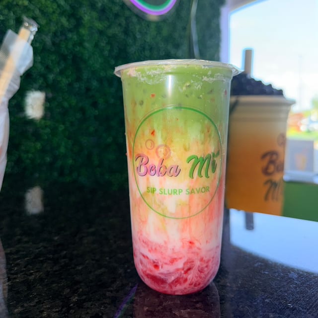 Strawberry Matcha.