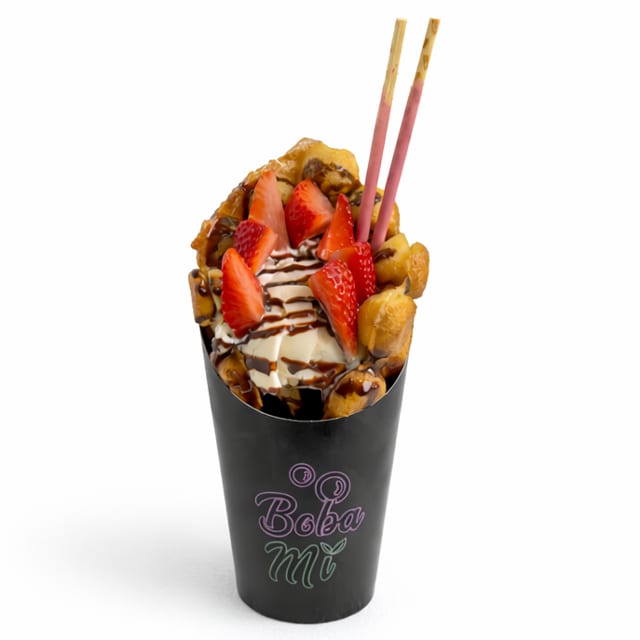 Bubble Waffle Sundae.
