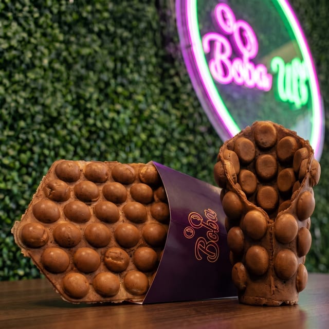 Ube Bubble Waffle.