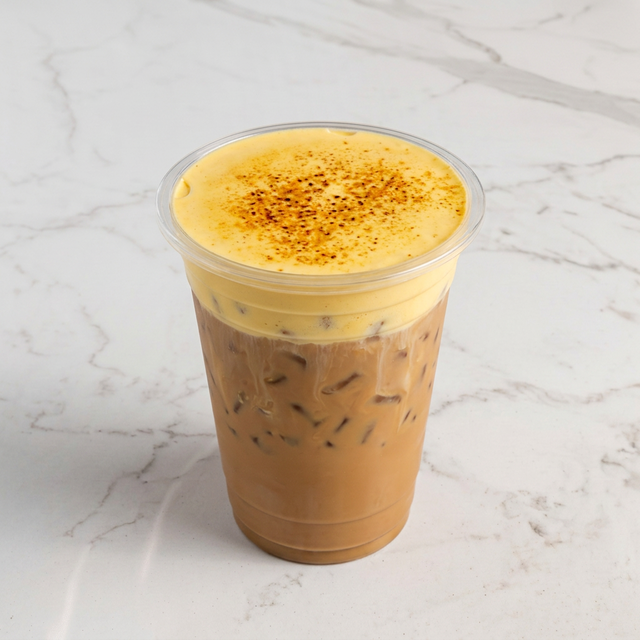 Iced Creme Brulee Coffee.